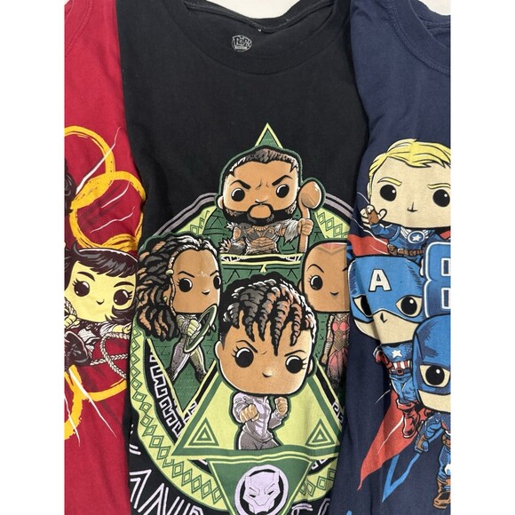 Funko POP! Tee Marvel Bundle Of 5 Tshirts 80th Anniv. Men’s Large - Picture 3 of 7